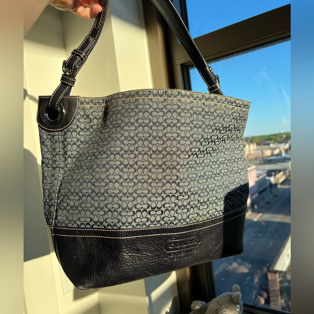 Coach Denim Bucket Bag